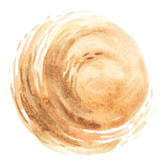 Colorful watercolor blotch with watercolor paint blotch for design