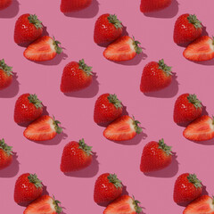 strawberry seamless pattern