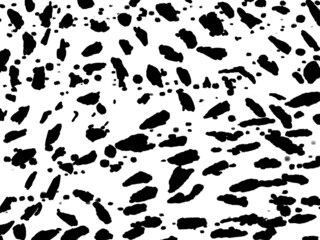 Abstract ink spots hand drawn illustration. Minimalistic hand drawn black and white painting. Watercolor illustration texture for card, background, poster, banner. Hand drawn watercolor spots, drops.