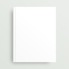 White realistic blank on gray background. Mockup for the presentation.