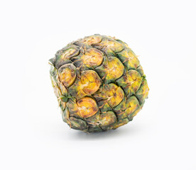 whole pineapple isolated on white background