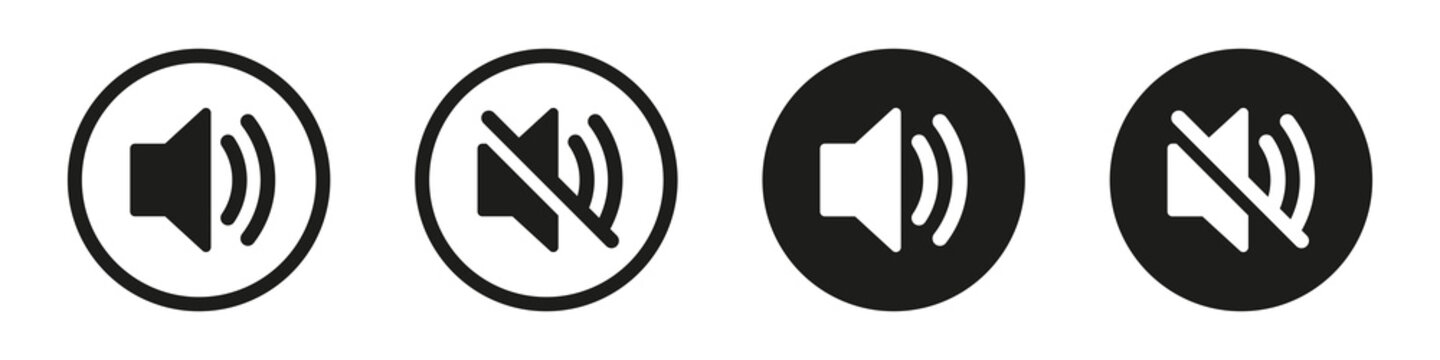Speaker Icon. Sound Icon, Vector Illustration