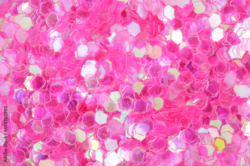 Poster pink sequins. background for design