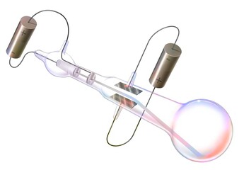 Obraz premium Cathode ray tube allowing to demonstrate the existence of the electron.