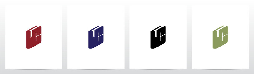 Book With Marker Letter Logo Design C