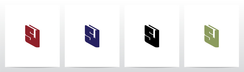 Book With Marker Letter Logo Design S