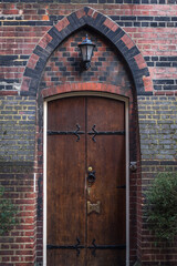 Church door, London, England, UK