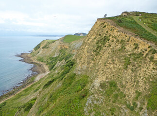 Fototapeta na wymiar Cliffs at Eype in Dorset, England 