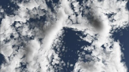 Light cirrus clouds swirl as they rise up in the blue sky. - Powered by Adobe