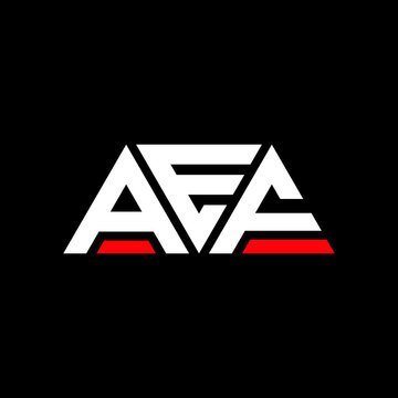 AEF letter logo design with polygon shape. AEF polygon and cube shape logo design. AEF hexagon vector logo template white and black colors. AEF monogram, business and real estate logo.