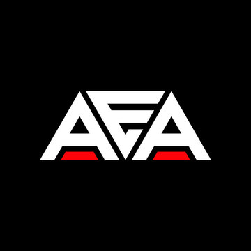AEA letter logo design with polygon shape. AEA polygon and cube shape logo design. AEA hexagon vector logo template white and black colors. AEA monogram, business and real estate logo.