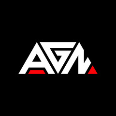 AGN letter logo design with polygon shape. AGN polygon and cube shape logo design. AGN hexagon vector logo template white and black colors. AGN monogram, business and real estate logo.