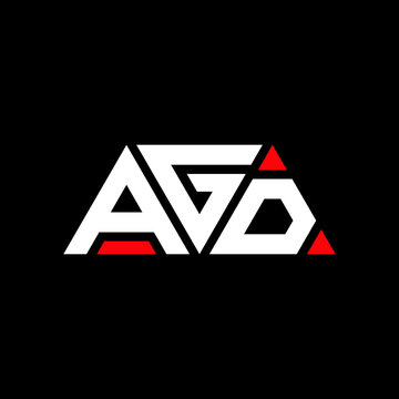 AGD letter logo design with polygon shape. AGD polygon and cube shape logo design. AGD hexagon vector logo template white and black colors. AGD monogram, business and real estate logo.