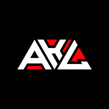 AKL letter logo design with polygon shape. AKL polygon and cube shape logo design. AKL hexagon vector logo template white and black colors. AKL monogram, business and real estate logo.