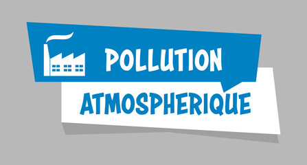 Logo pollution atmosphérique.