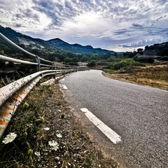 Carretera al atardecer