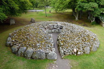 Clava Cairns, Inverness, Scotland. The SW passage grave chambered cairn. One of three prehistoric...