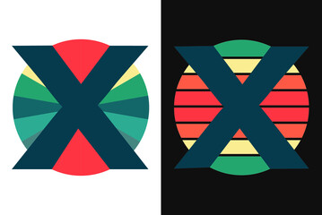 X Later Retro T-shirt Typography Design