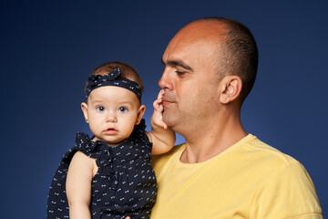 Father and his baby daughter