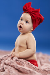 Adorable seven months babygirl
