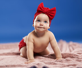 Adorable seven months babygirl