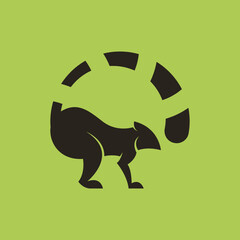 Lemur Logo Design Concept Vector. Animal Logo Template