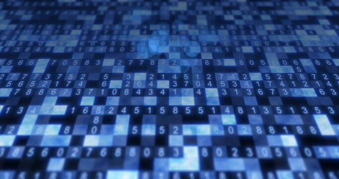 Big data digital code futuristic information technology.