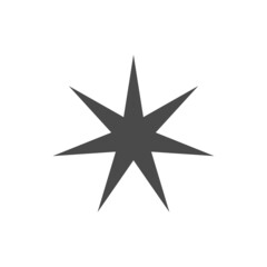 Obraz premium Star vector icon. Simple pictogram.