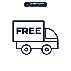 free shipping icon symbol template for graphic and web design collection logo vector illustration