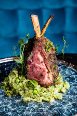 lamb for Easter dinner, closeup © Maksim Shebeko