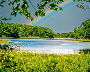 Rainbow Over Crooked Lake