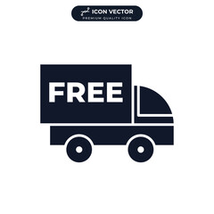 free shipping icon symbol template for graphic and web design collection logo vector illustration