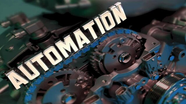 Automation Vehicle Technology Engine Autonomous Transportation Car Motor 3d Animation