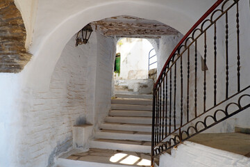 The village of Agapi whose name means "Love" is one of the oldest in Tinos, it is a traditional village with stone houses, narrow streets and impressive arcades