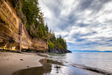 Mystic Beach in Juan de Fuca Provincial Park, Vancouver Island, British Columbia, Canada