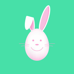Easter rabbit, Easter Bunny.
Easter eggs. Vector illustration.