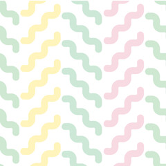 Vector chevron pattern, colorful wiggly lines, geometric abstract background