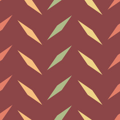 Vector rhombus pattern, brown geometric abstract background