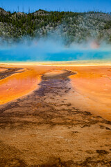 The Grand Prismatic Spring in Yellowstone National Park, USA