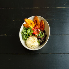 Rice with Salad