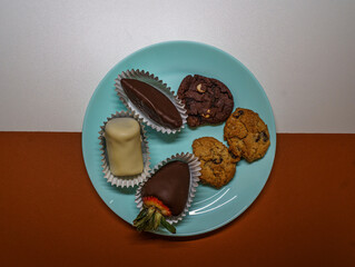 Cookies on a plate