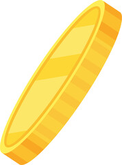 Coins. Heap of golden dollars. Money stack.