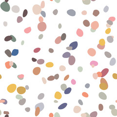 Random scattered shapes, colorful mosaic pattern, abstract stone texture, terrazzo inspired design