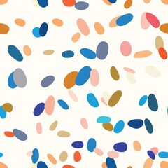 Random scattered shapes, colorful mosaic pattern, abstract stone texture, terrazzo inspired design