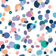Fototapeta na wymiar Random scattered shapes, colorful mosaic pattern, abstract stone texture, terrazzo inspired design