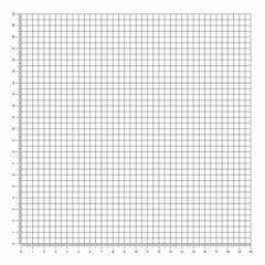 Vector illustration of corner rulers from 0 to 20 cm isolated on white background. Blue plotting graph paper grid. Vertical and horizontal measuring scales. Millimeter graph paper grid template.