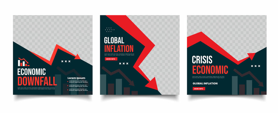 global inflation social media post template
