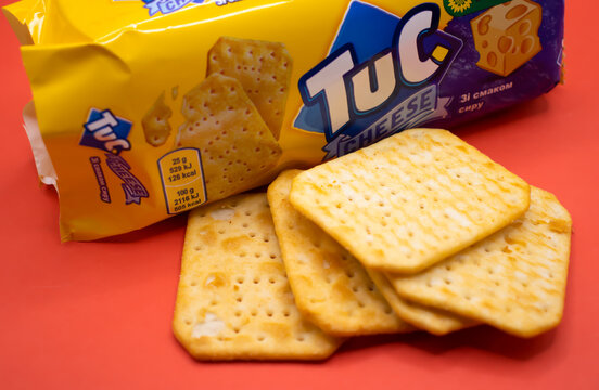 April 9, 2022, Ukraine city Kyiv, Tuc Original Snack Crackers