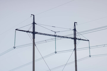 Power lines with a voltage of 500 kilovolts in the Republic of Udmurtia and Tatarstan.
ЛЭП напряжением 500 киловольт в республике Удмуртия и Татарстан. 