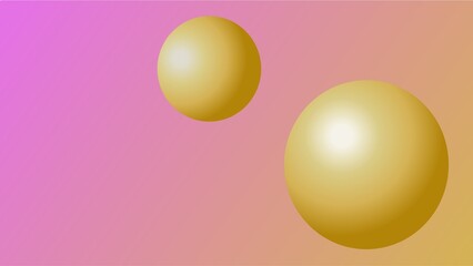 Sphere on a yellow background